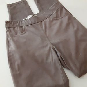 Max Studio taupe faux suede legging size small